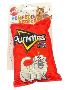 Spicy Kitty Catnip Toy. Purrrrritos- Red NEW